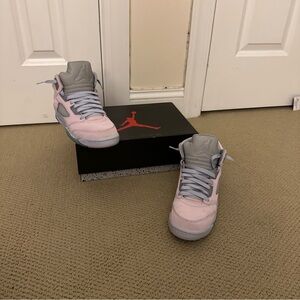 Jordan Kids' Sneakers in Pink and Gray